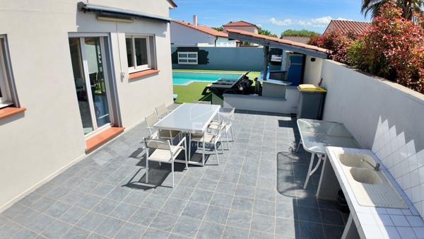 À vendre à Saleilles : Maison plain-pied 5 pièces avec piscine et sous-sol
