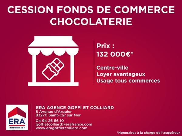 Fonds de commerce ou Droit au bail Chocolaterie Saint Cyr Sur Mer
