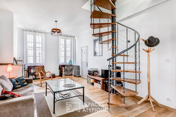 Duplex rénové au centre de Toulouse quartier Marengo