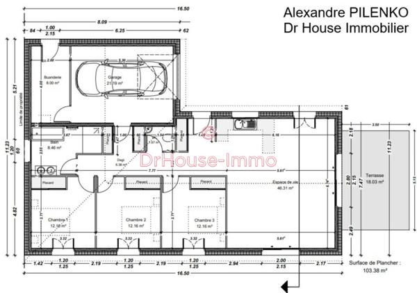 Maison à vendre 5 pièces de 103 m²
