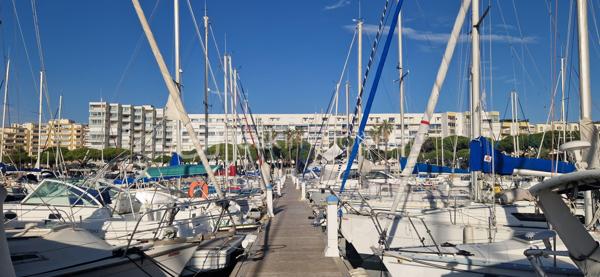 Je vous propose à la vente cet appartement traversant situé au 1er étage d'une résidence sécurisée avec ascenseur et accès PMR sur le port de Carnon.
L'appartement d'environ 81m2 habitable (68m2 Carrez) est composé d'une entrée avec placard, une cuisine aménagée avec un balconnet, une grande pièce de vie avec coin salon et salle à manger et un accès sur la terrasse avec vue sur le beau jardin de la place des Cystes, une salle de douche, 2 chambres dont une avec placards et des WC indépendants. 
L'appartement est calme, bien ventilé et proche de toutes les commodités. Des prestations essentielles: climatisation, menuiseries aluminium double vitrage, accès PMR, ascenseur, un seul appartement voisin sur le palier, résidence très bien gérée et bien entretenue.
Une opportunité à saisir!