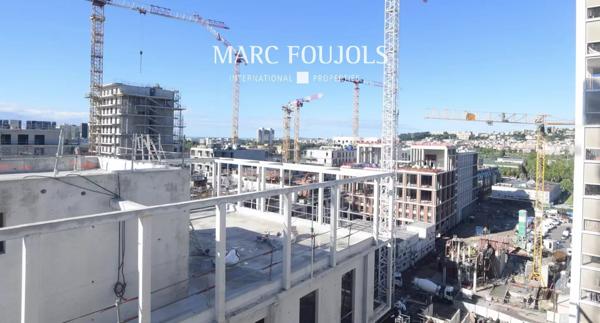 Nice – Programme neuf étage élevé 2 chambres, terrasse 23m² et parking