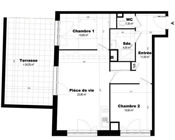 Rennes (35200) T3 - OPPORTUNITE A SAISIR SPECIAL INVESTISSEUR