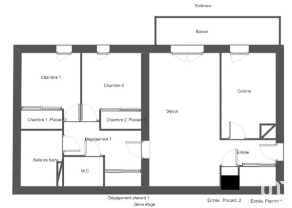 Appartement 3 pièces de 62 m² à La Rivière-Saint-Sauveur (14600)