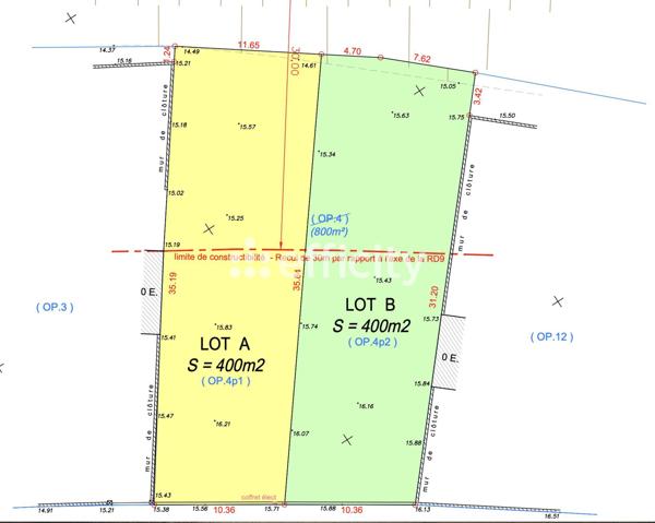 Terrain - 400 m² Exclusivité efficity
