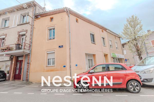Centre ville Carmaux maison plus appartement loué