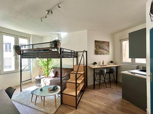 Appartement Villeurbanne Charpennes, studio 20 m2, moderne et rénové