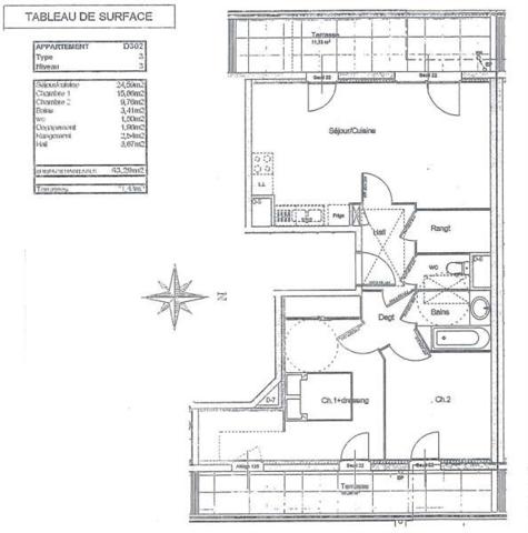 Appartement T3 centre Decines