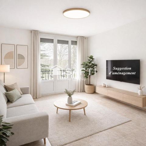 Appartement 2 pièces rénové, lumineux et sans vis-à-vis, à la limite de Gournay-sur-Marne, proche RER A et futur métro Ligne 16