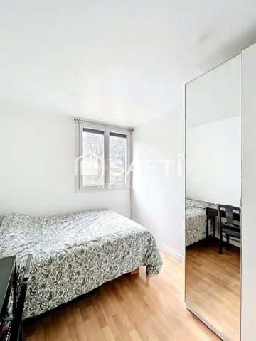 Appartement 2 pièces rénové, lumineux et sans vis-à-vis, à la limite de Gournay-sur-Marne, proche RER A et futur métro Ligne 16