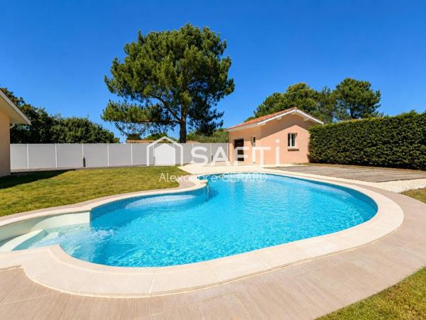 Maison 3 chambres avec garage et piscine