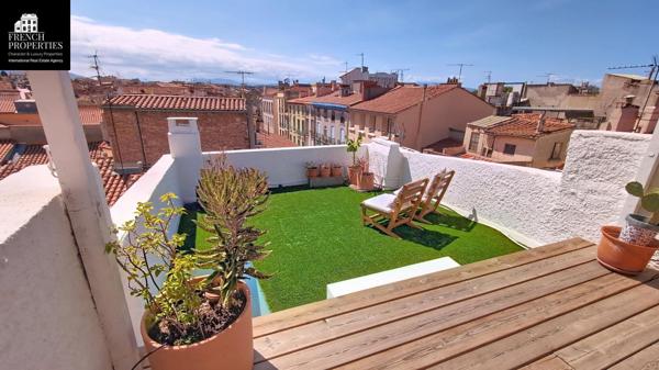 Triplex atypique  avec terrasse  .Hyper centre ville de Perpignan
