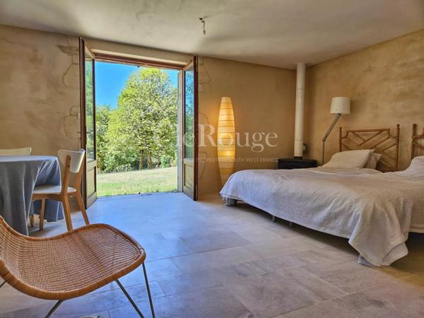 À proximité de Duras – Exceptionnelle propriété privée avec 7 chambres et un gîte dans la campagne girondine