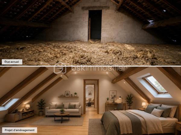 Située dans un environnement pavillonnaire apprécié de Goussainville, à proximité des écoles, commerces, professionnels de santé et de la gare permettant de rejoindre Paris, cette maison individuelle offre de belles perspectives d'aménagement pour un projet familial.

Édifiée sur une parcelle d'environ 400 m², elle développe actuellement environ 77 m² habitables et bénéficie d'une surface utile d'environ 120 m².

Le niveau principal se compose, d'un salon/salle à manger lumineux, d'une cuisine indépendante, de trois chambres, d'une salle de bains et d'un WC.
À l'extérieur, vous profiterez d'un agréable jardin plat et arboré avec terrasse, idéal pour les moments de détente en famille.

Son véritable atout réside dans son potentiel d'évolution :

•	Combles aménageables d'environ 45 m² permettant d'envisager la création de chambres supplémentaires, d'une suite parentale ou d'un espace bureau.

•	Sous-sol total surélevé en rez-de-jardin avec accès direct vers l'extérieur, bénéficiant de fenêtres, d'un point d'eau et de plusieurs espaces pouvant être repensés selon vos besoins (atelier, espace loisirs, bureau, stockage ou projet d'aménagement sous réserve des autorisations nécessaires).

Une maison offrant de nombreuses possibilités de valorisation pour les acquéreurs souhaitant créer un bien à leur image.

Les atouts :

- Maison individuelle
- Terrain d'environ 400 m²
- Jardin et terrasse
- 3 chambres
- Combles aménageables d'environ 45 m²
- Sous-sol total avec accès direct au jardin
- Surface utile d'environ 120 m²
- Proche écoles, commerces, médecins et gare
- Fort potentiel d'agrandissement

Une visite s'impose pour apprécier tout le potentiel de cette maison et imaginer votre futur projet de vie.