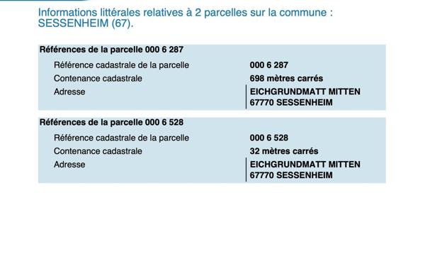 Terrain à vendre    Sessenheim