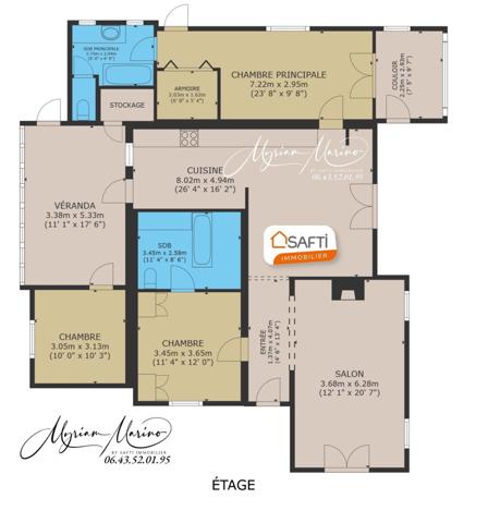 MAISON INDÉPENDANTE  PLAIN PIED DE  6 PIÈCES - CENTRE DE 83370 SAINT AYGULF