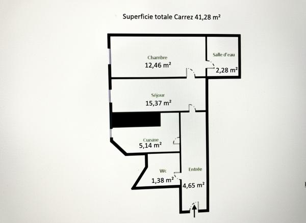 Appartement 2 pièces - 41 m² Exclusivité efficity
