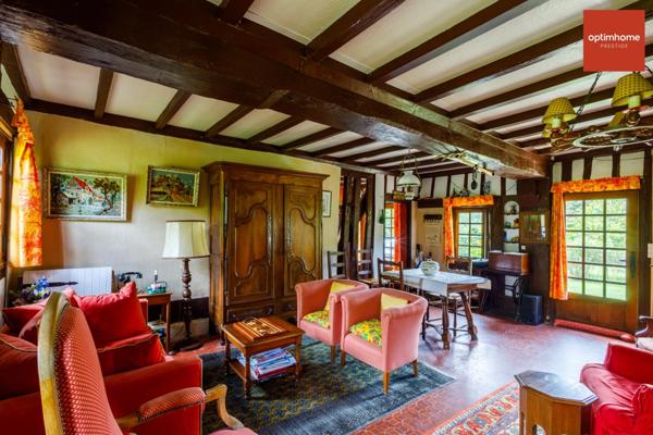 Magnifique Chaumière normande de charme avec 6 chambres sur 180 m2 à quelques km de Pont-l’Évêque