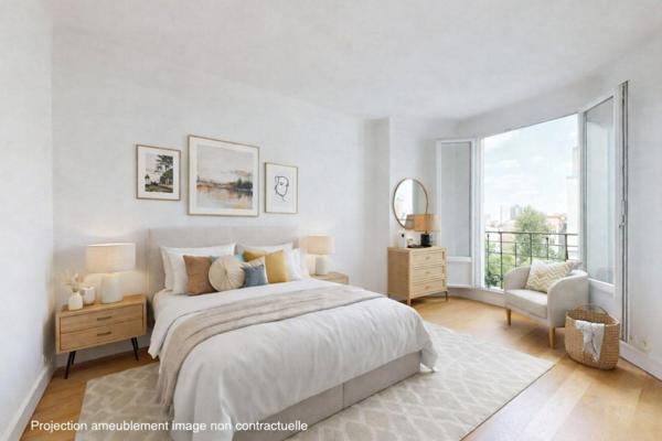 Paris 14e, dernier étage lumineux et calme