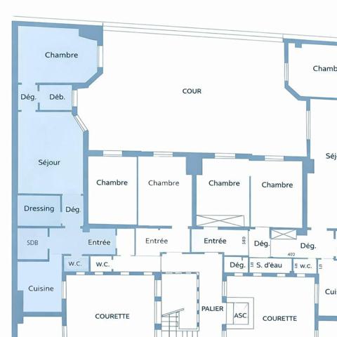 Paris 14e, dernier étage lumineux et calme