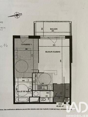 Appartement à vendre 2 pièces 48 m² Le Petit-Quevilly