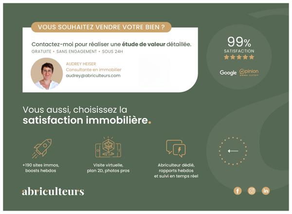 Appartement 3 pièces dernier étage avec balcon sans vis-à-vis en vente à Argenteuil 95100