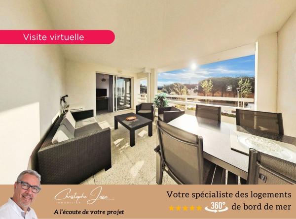 T2 de 45 m2 avec grande terrasse et parking