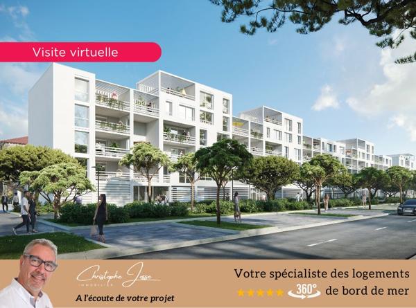 T2 de 45 m2 avec grande terrasse et parking