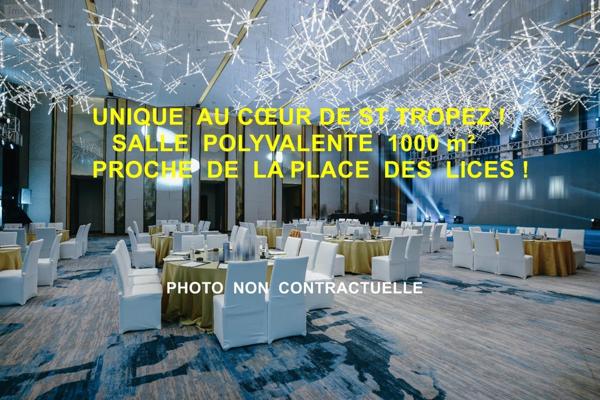 Fonds et/ou murs commerciaux à vendre à Saint-Tropez dans le Var (83990), ref : 003/SALLEPOLY83