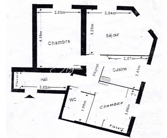 Appartement à vendre 3 pièces de 47 m²