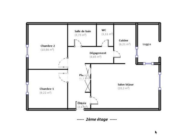 Location Appartement 3 pièces 59.78 m² - Pontchateau 44160