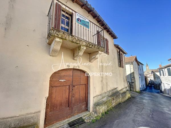 La Bastide-Pradines (12490) Maison de village à rénover et son garage avec jardin