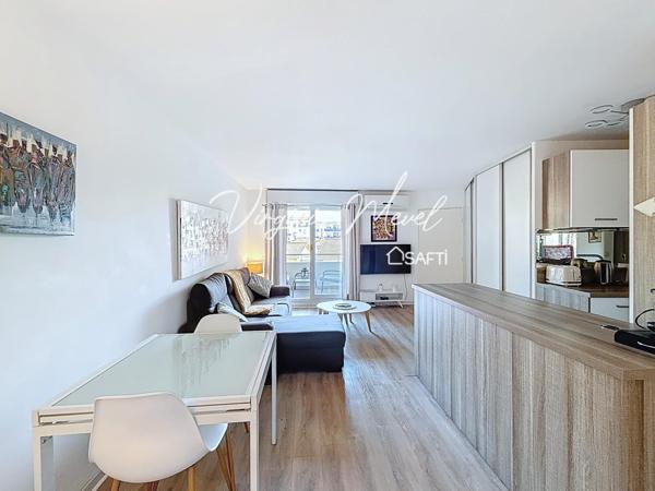 Nice Vauban 2 pièces avec terrasse en étage élevé