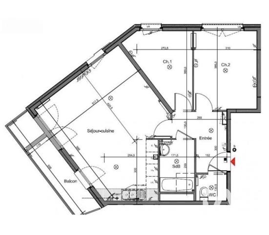 Appartement à vendre 3 pièces 64 m² Le Havre