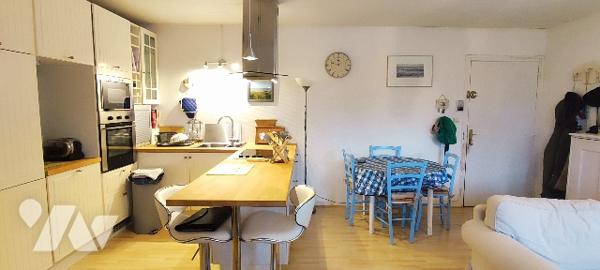 Chamant T2-cabine de 48,60m² au coeur d'une villa des années 60 - cadre verdoyant au Touquet