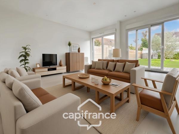 Maison familiale contemporaine, 145 m2, 4 chambres, en excellent état, sous-sol total, quartier Grand Val, proche gare, écoles, commerces, à Sucy-en-brie