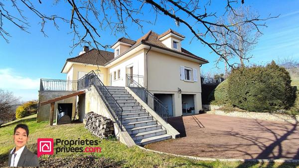 THIZY-LES-BOURGS (69240) , Maison individuelle 6 pièces, 4 chambres, garages, jardin Terrain 17000 m²