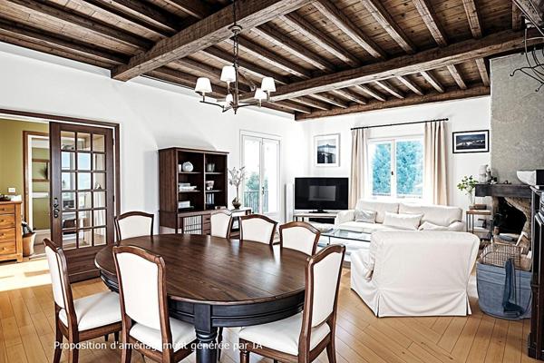 THIZY-LES-BOURGS (69240) , Maison individuelle 6 pièces, 4 chambres, garages, jardin Terrain 17000 m²