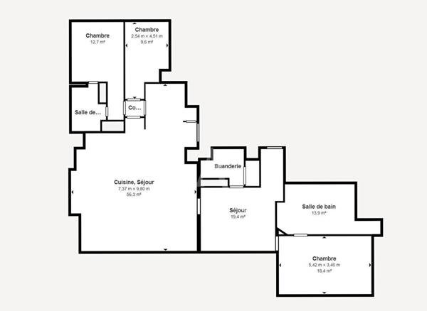 PUTEAUX / Quartier des Arts - Maison sur le toit - Bien d'exception 136 m² 5 pièces 1 Terrasse - 2 parkings | Possibilité 170 m²|