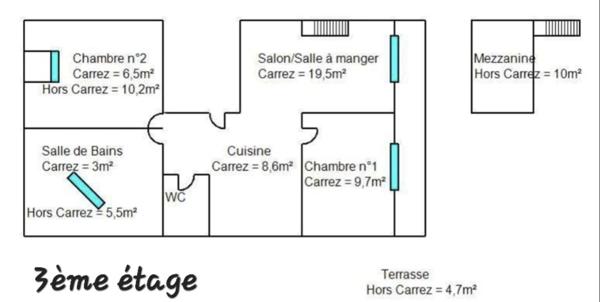 Dpt Vosges (88), à vendre CONTREXEVILLE immeuble de 4 APPARTEMENTS face PARC THERMAL