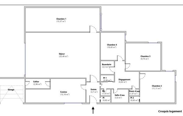 Maison de 122 m²