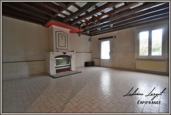 Proche Neuilly-Saint Front 6km- à vendre maison en pierre mitoyenne 15min de VILLERS-COTTERETS - 85m2 - 2 pièces- 1 chambre– grenier – -Terrain 164