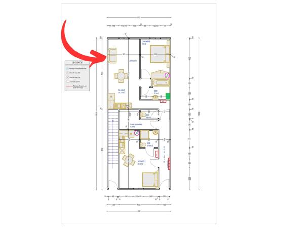 Appartement à SAINT-GENGOUX-LE-NATIONAL, 71460 - 2 pièces 41m²