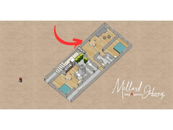 Appartement à SAINT-GENGOUX-LE-NATIONAL, 71460 - 2 pièces 41m²