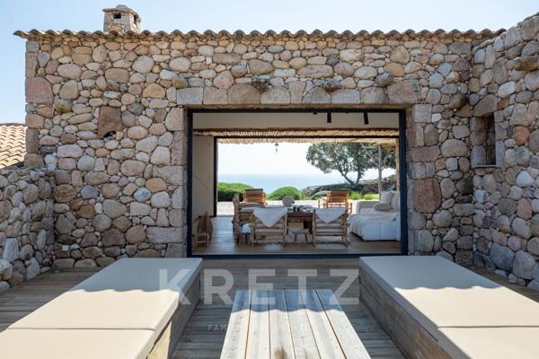 Villa type bergerie avec piscine et Vue mer