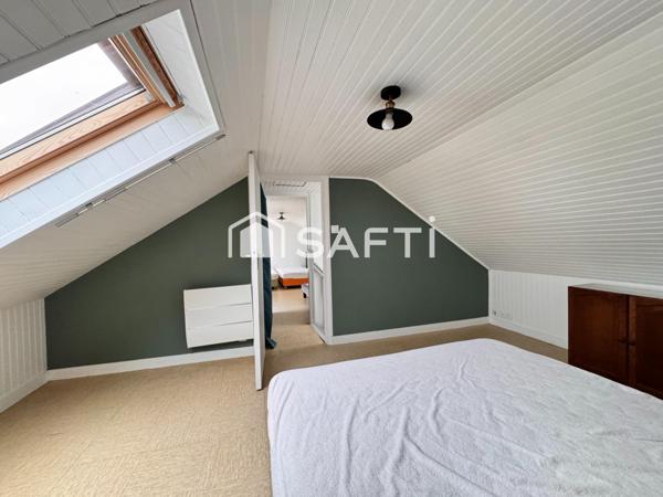 Maison en pierre 4 grandes chambres, terrain clos