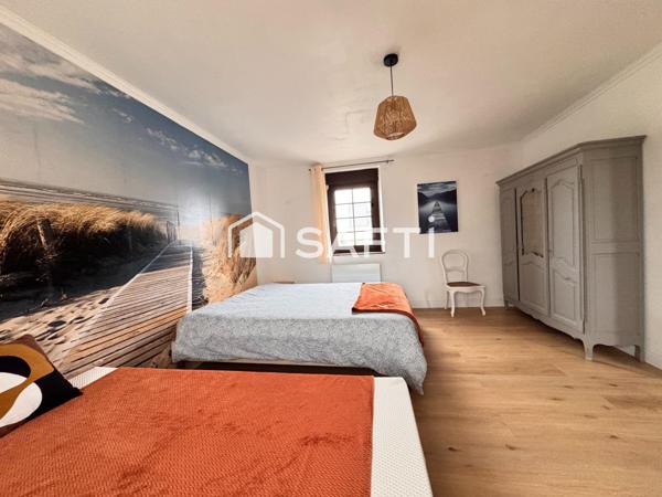 Maison en pierre 4 grandes chambres, terrain clos