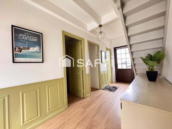 Maison en pierre 4 grandes chambres, terrain clos