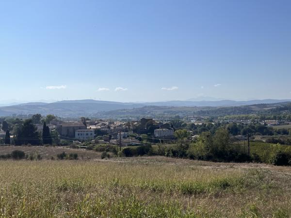 Pieusse, superbe situation, vue sur les Pyrénées, Terrain viabilisé de 1000 m2