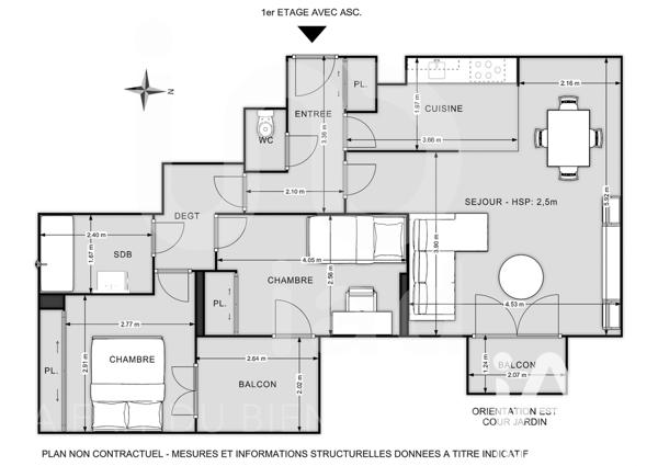 Appartement à vendre 3 pièces 66,05 m² Neuilly-sur-Marne